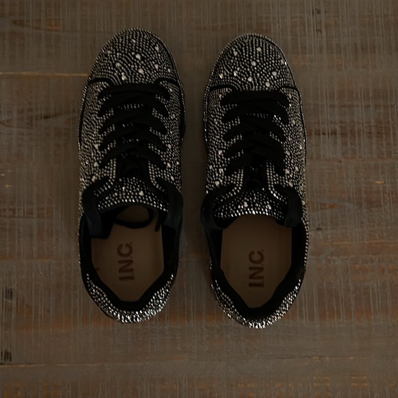I.N.C Women's Lola Pewter Bling Sneakers - Picture 8 of 12